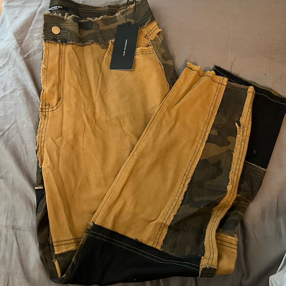 American Bazi Camo Patchwork Pants